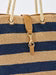 Navy + Straw Stripe Tote