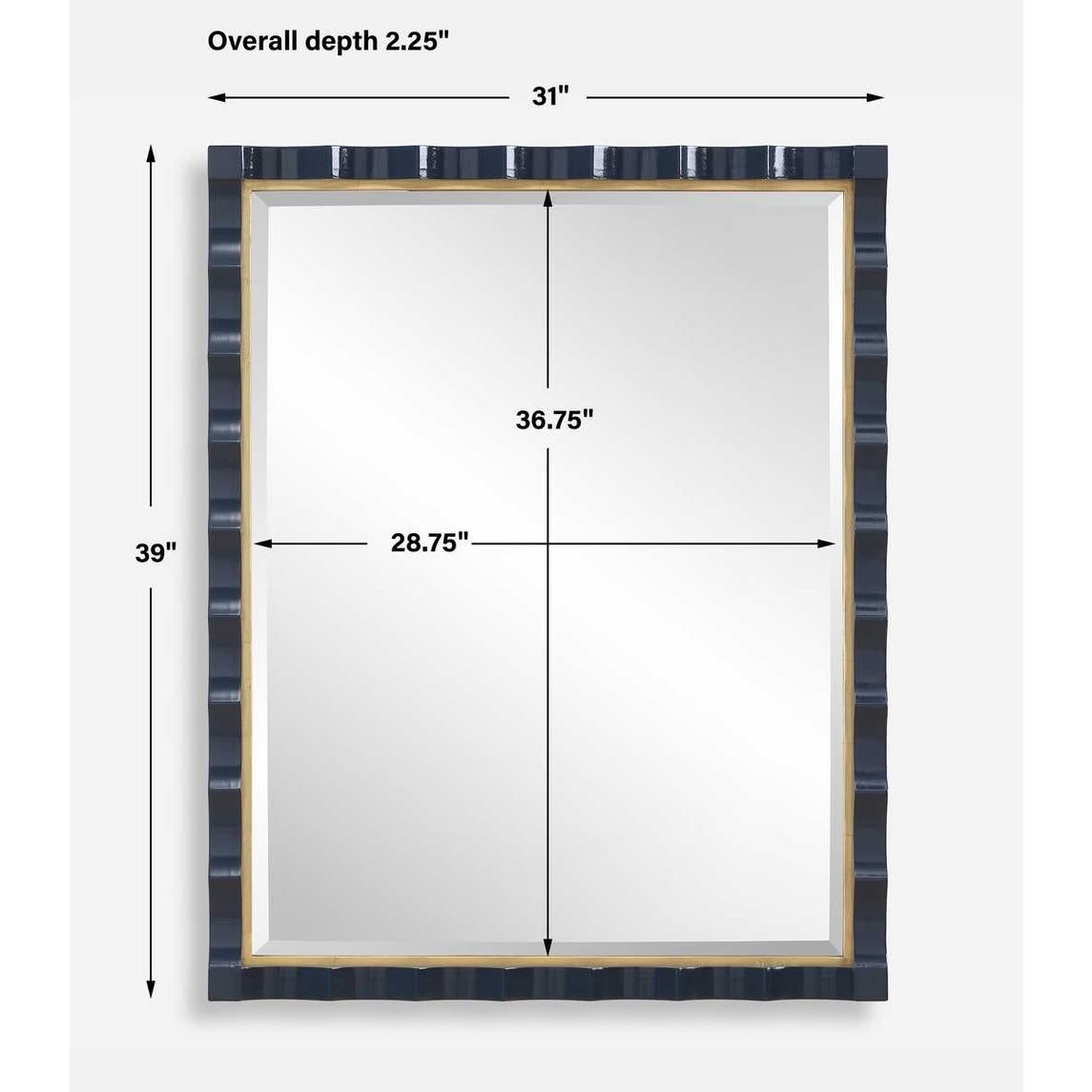 Navy Coast Mirror