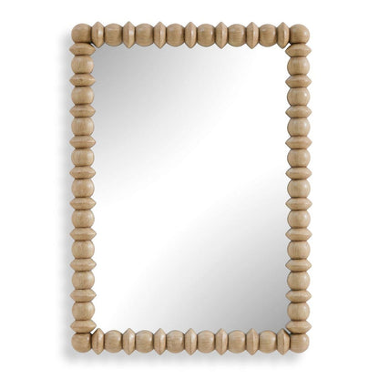 Wood Bead Mirror
