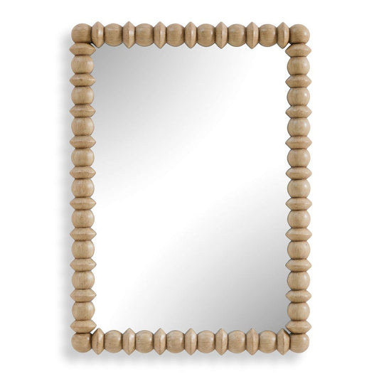 Wood Bead Mirror