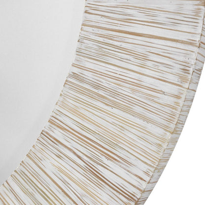 Relaxed Round Bamboo Mirror