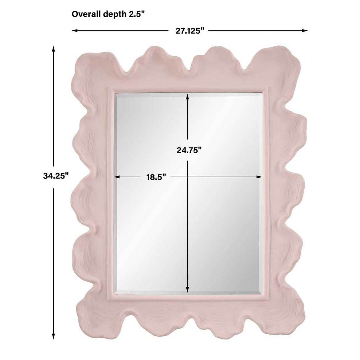 Rectangular Coral Mirror 3 Styles