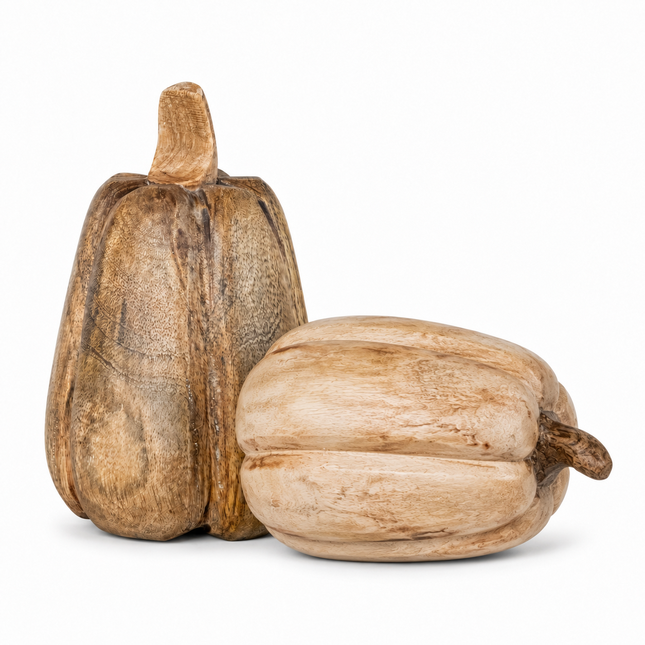 Carved Wood Pumpkin (2 style)