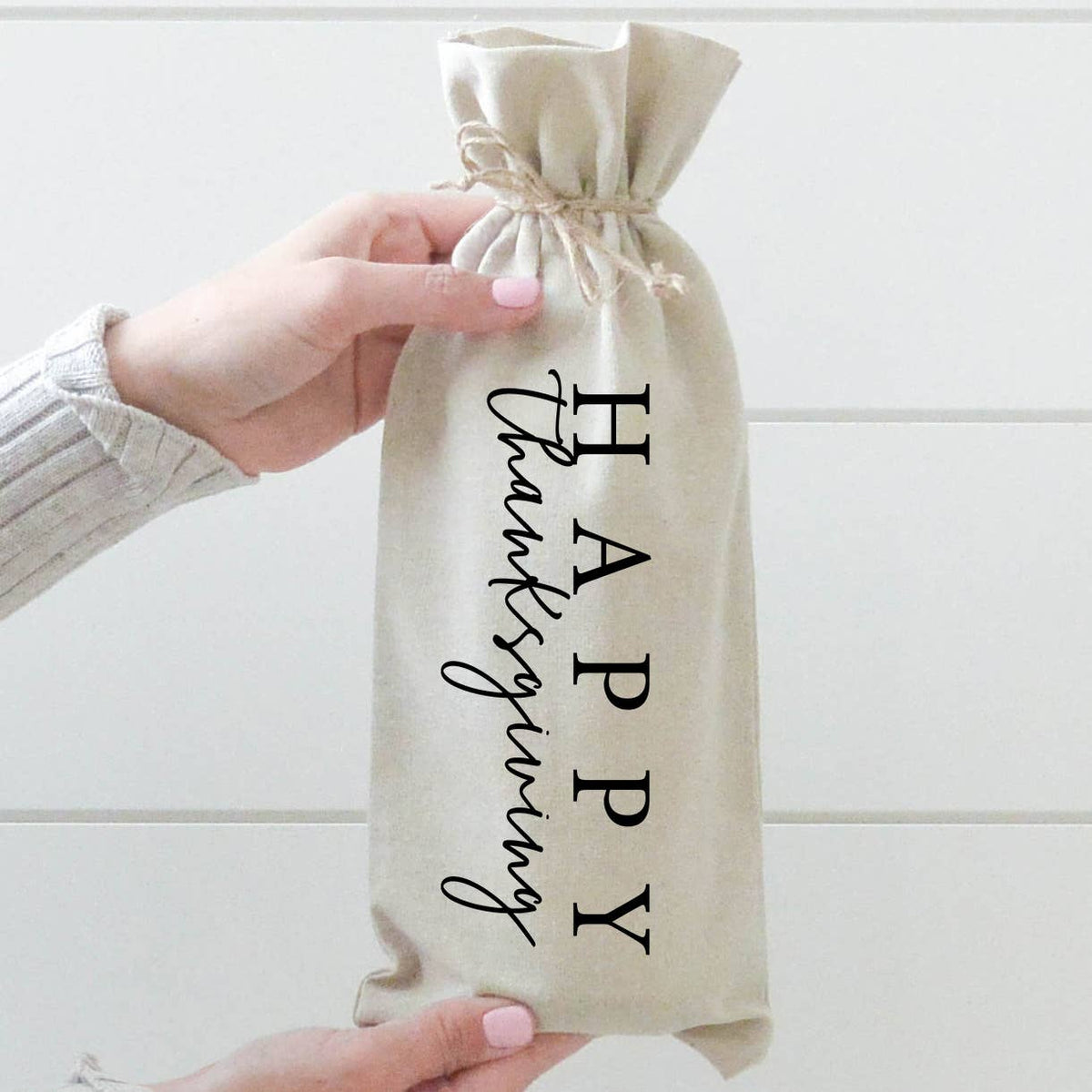 'Happy Thanksgiving' Wine Bag