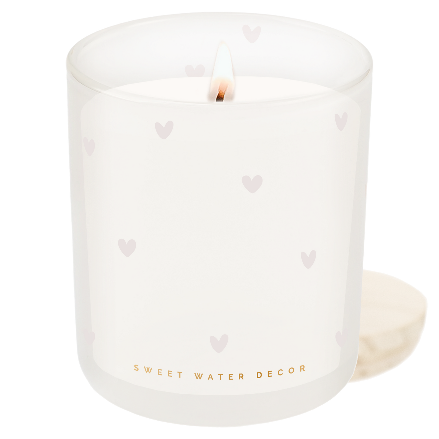All Over Hearts Candle