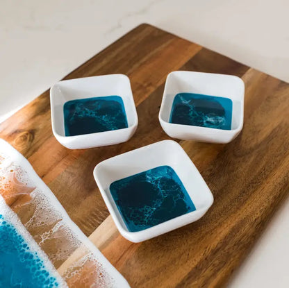 Resin Accented Dipping Bowl