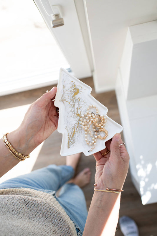 Christmas Tree Shaped Ceramic Dishes