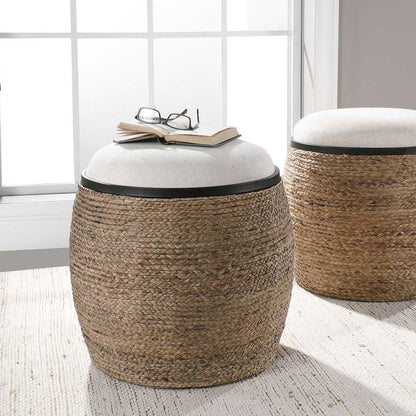 Addie Round Ottoman