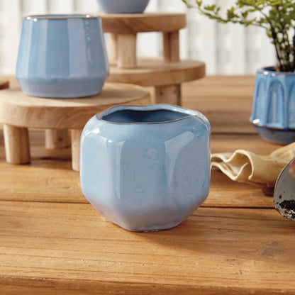 Dezie Mini Pots, Blue
