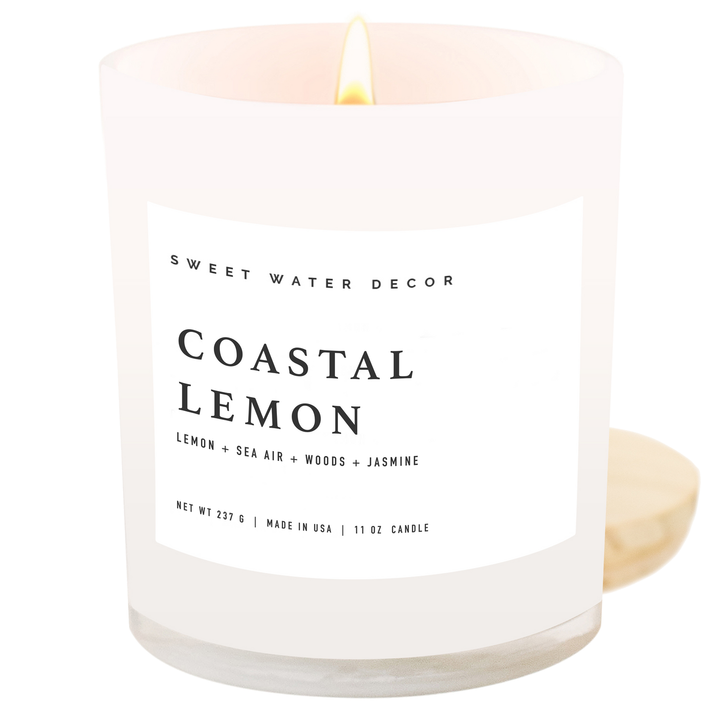 Coastal Lemon 11 oz Soy Candle - Home Decor & Gifts