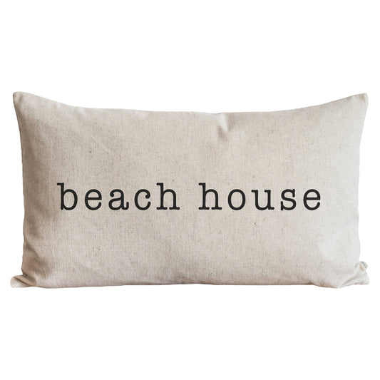 Beach House Pillow Cover: Natural / 16" x 26"