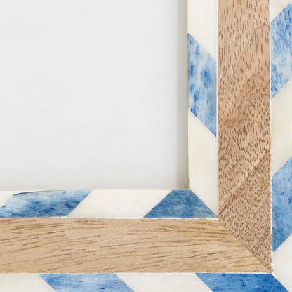 Chevron and Wood Photo Frame