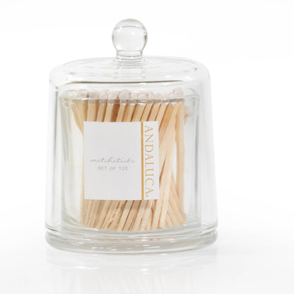 White Matches in Glass Jar