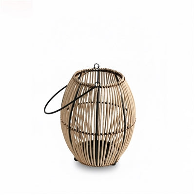 Lantern Iron & Natural Bamboo