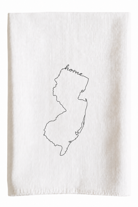 NJ Outline With Home