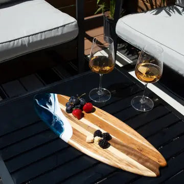 Resin Surfboard Charcuterie Board