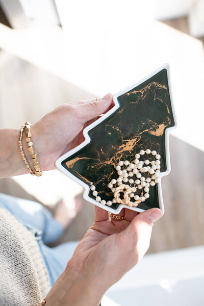 Christmas Tree Shaped Ceramic Dishes