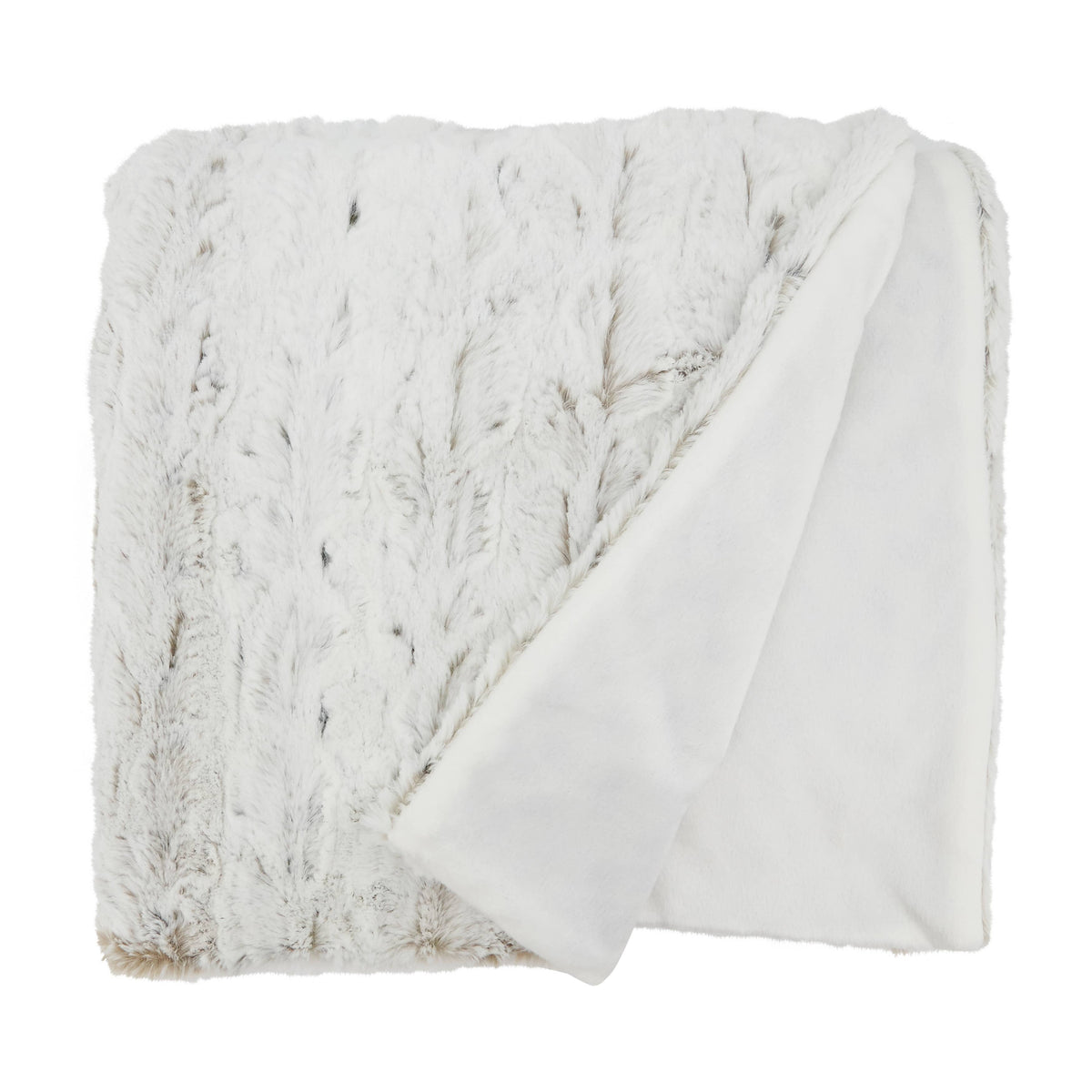 Faux Fur Throw: Natural