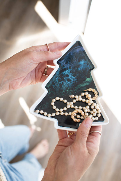 Christmas Tree Shaped Ceramic Dishes