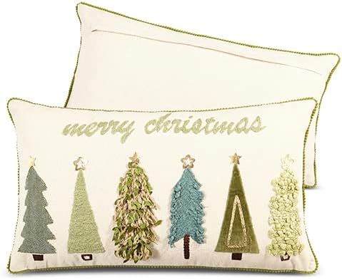Merry Christmas Tree Pillow