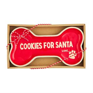 Plate - Dog Bone for Santa