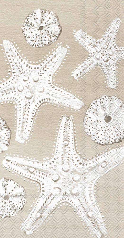 Paper Guest Towels  Beach Treasures Starfish - 16 pieces
