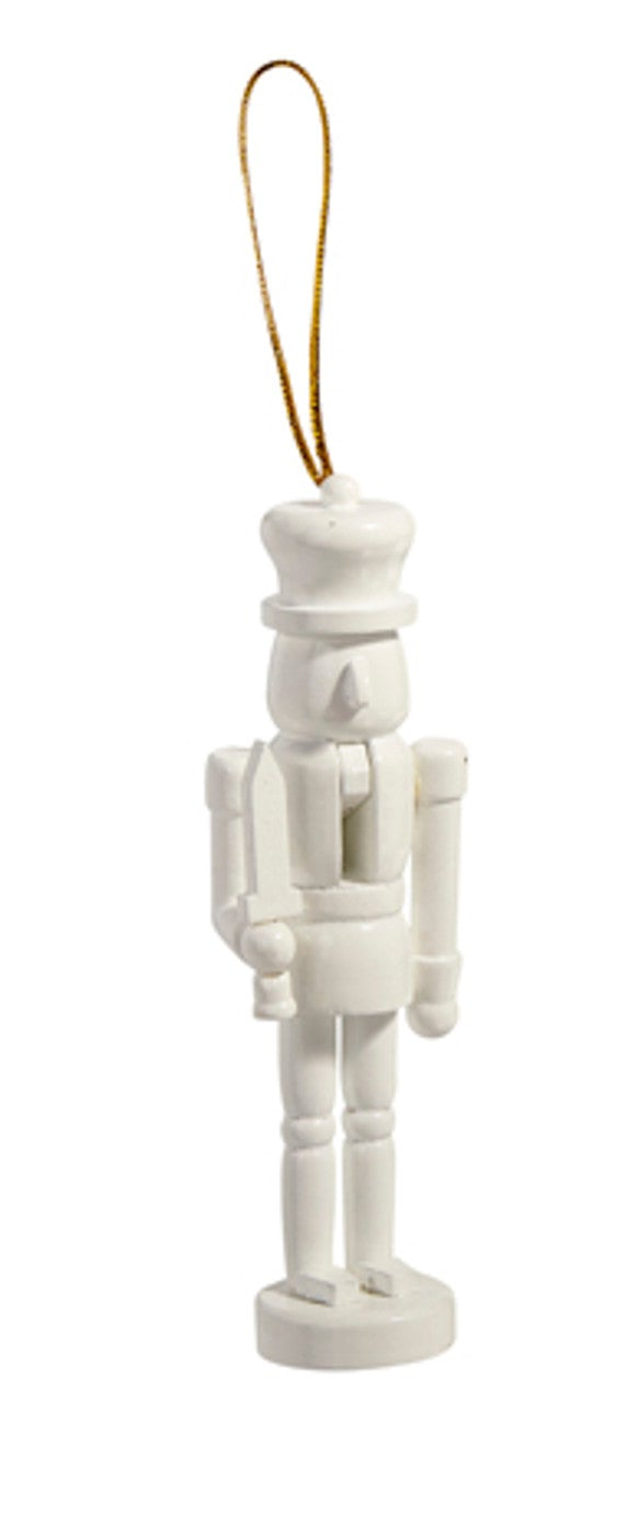White Nutcracker Ornament