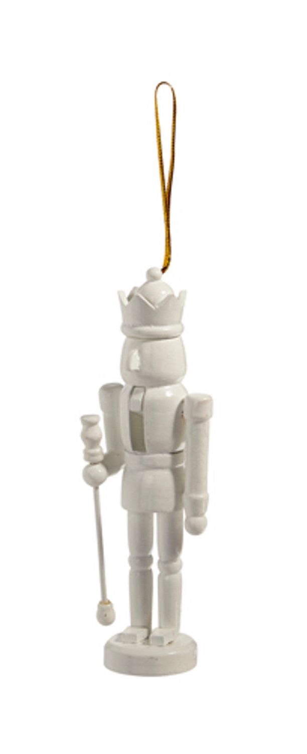 White Nutcracker Ornament