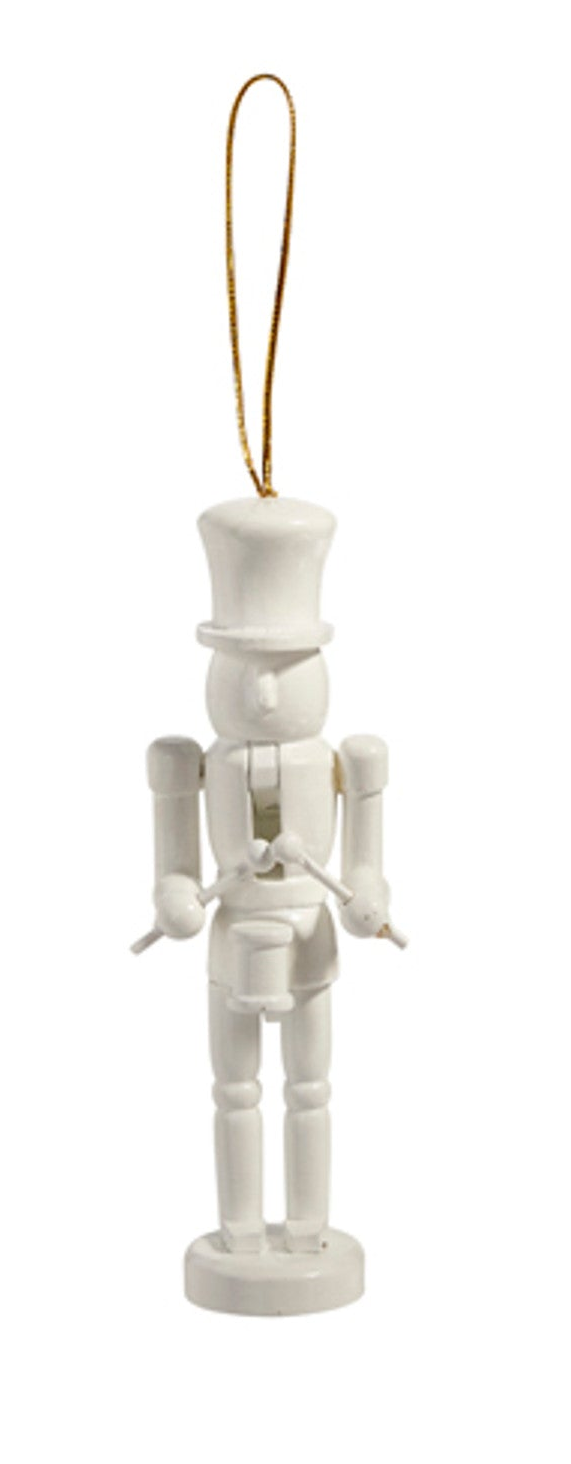 White Nutcracker Ornament