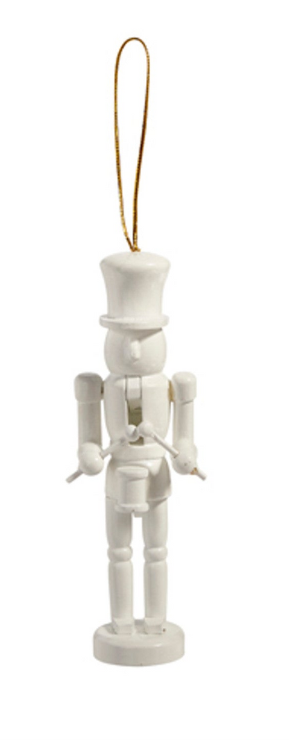 White Nutcracker Ornament