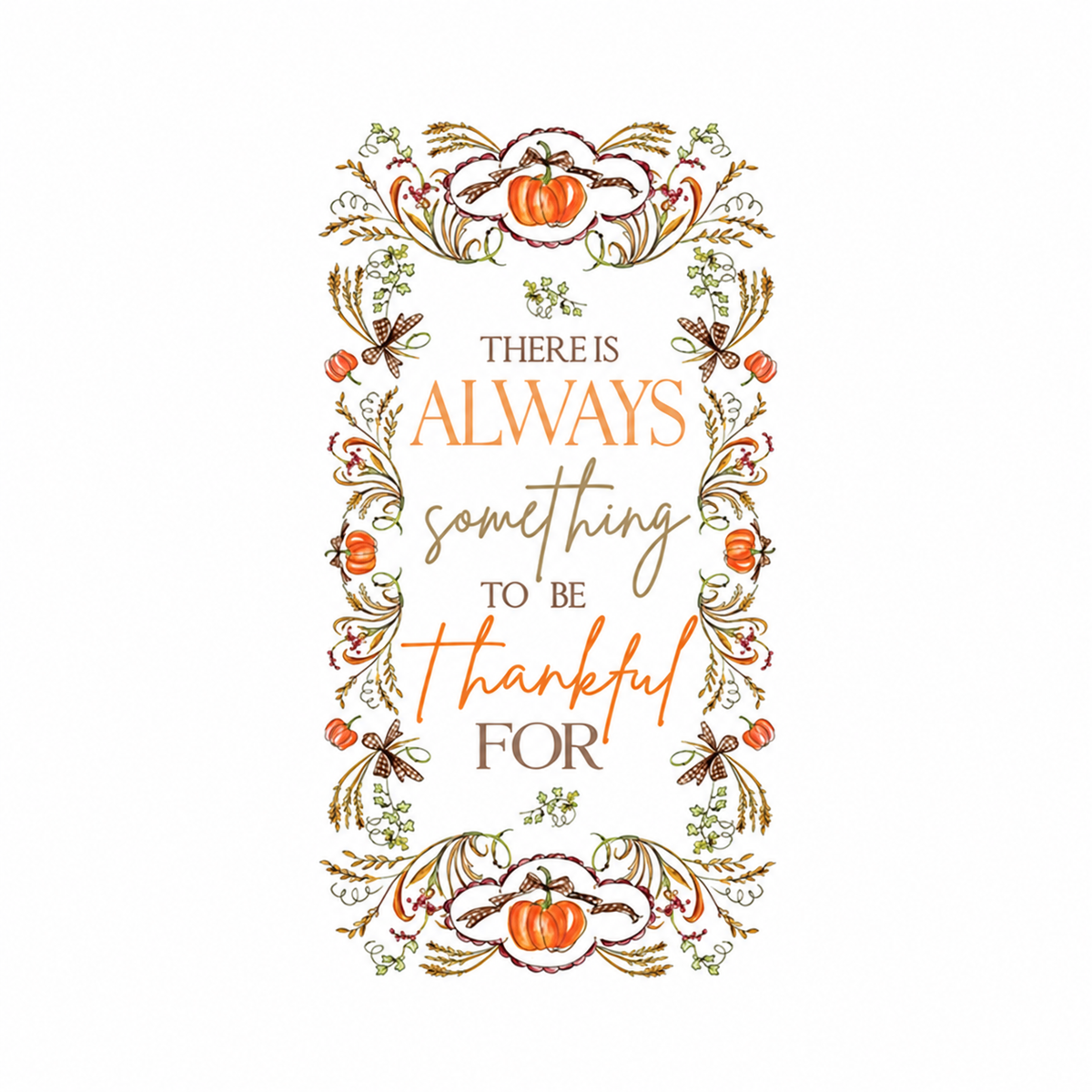 'Always Thankful' Guest Towels