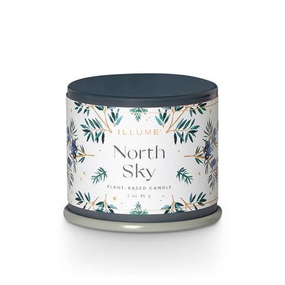 North Sky Demi Tin Candle