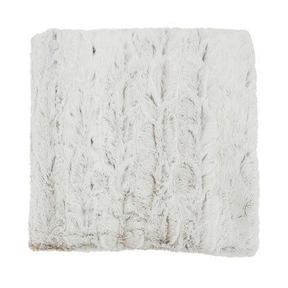 Faux Fur Throw: Natural