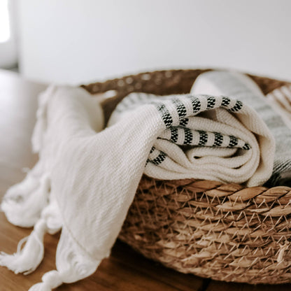 Multi Stripe Turkish Cotton Hand Towel