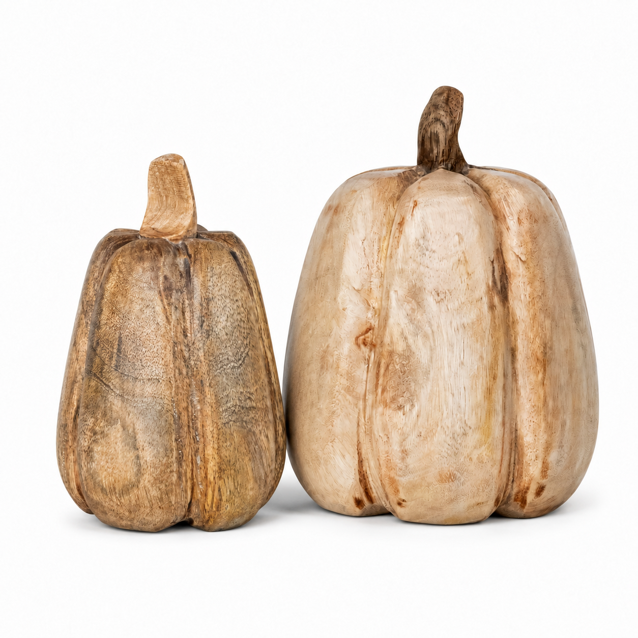 Carved Wood Pumpkin (2 style)
