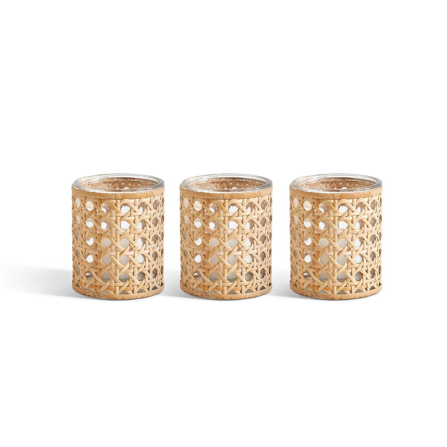 Cane Webbed Tealight Candleholder/Vase