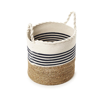 Woven Baskets w/Rope Handles