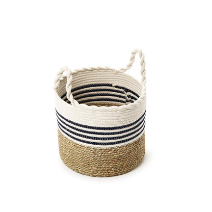 Woven Baskets w/Rope Handles