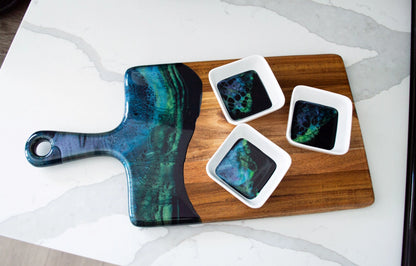 Resin Accented Dipping Bowl