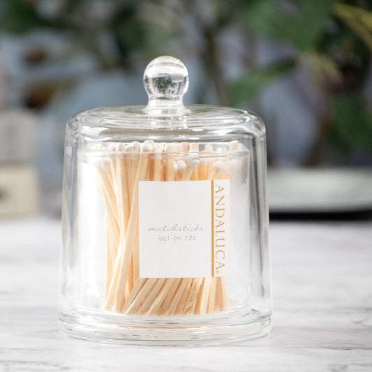 White Matches in Glass Jar