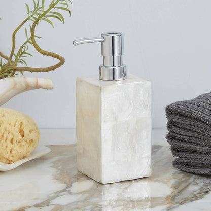 Ivory Capiz Shell Soap Dispenser