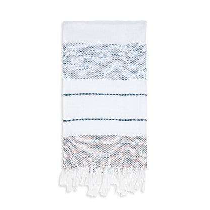 Indoor/Outdoor Recycled Woven Throw Blanket: Tidal Teal