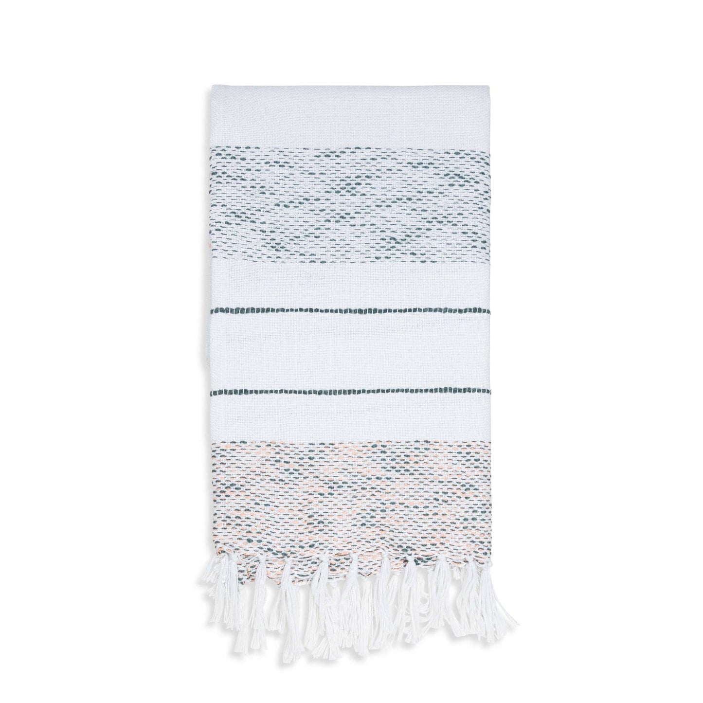 Indoor/Outdoor Recycled Woven Throw Blanket: Sage