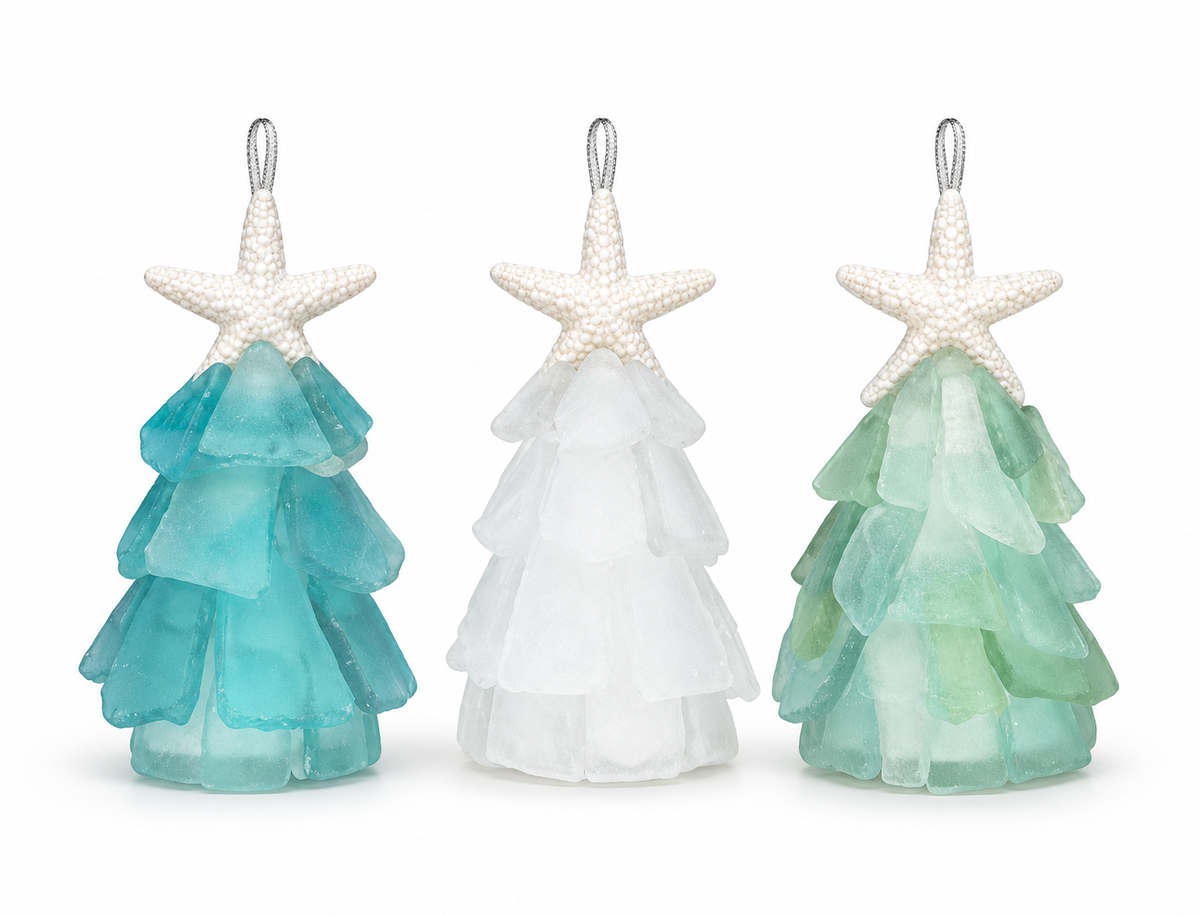 3D Seaglass Christmas Ornament Gift Pack
