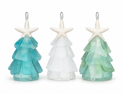 3D Seaglass Christmas Ornament Gift Pack