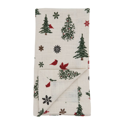 Christmas Tree Napkin: Ivory / 20" Set of 4