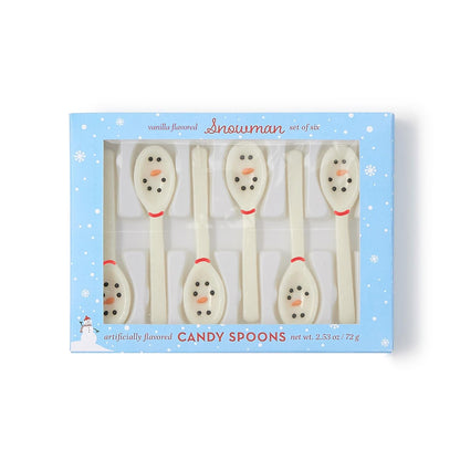Snowman Edible Vanilla Candy Spoons