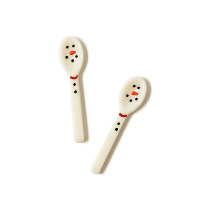 Snowman Edible Vanilla Candy Spoons
