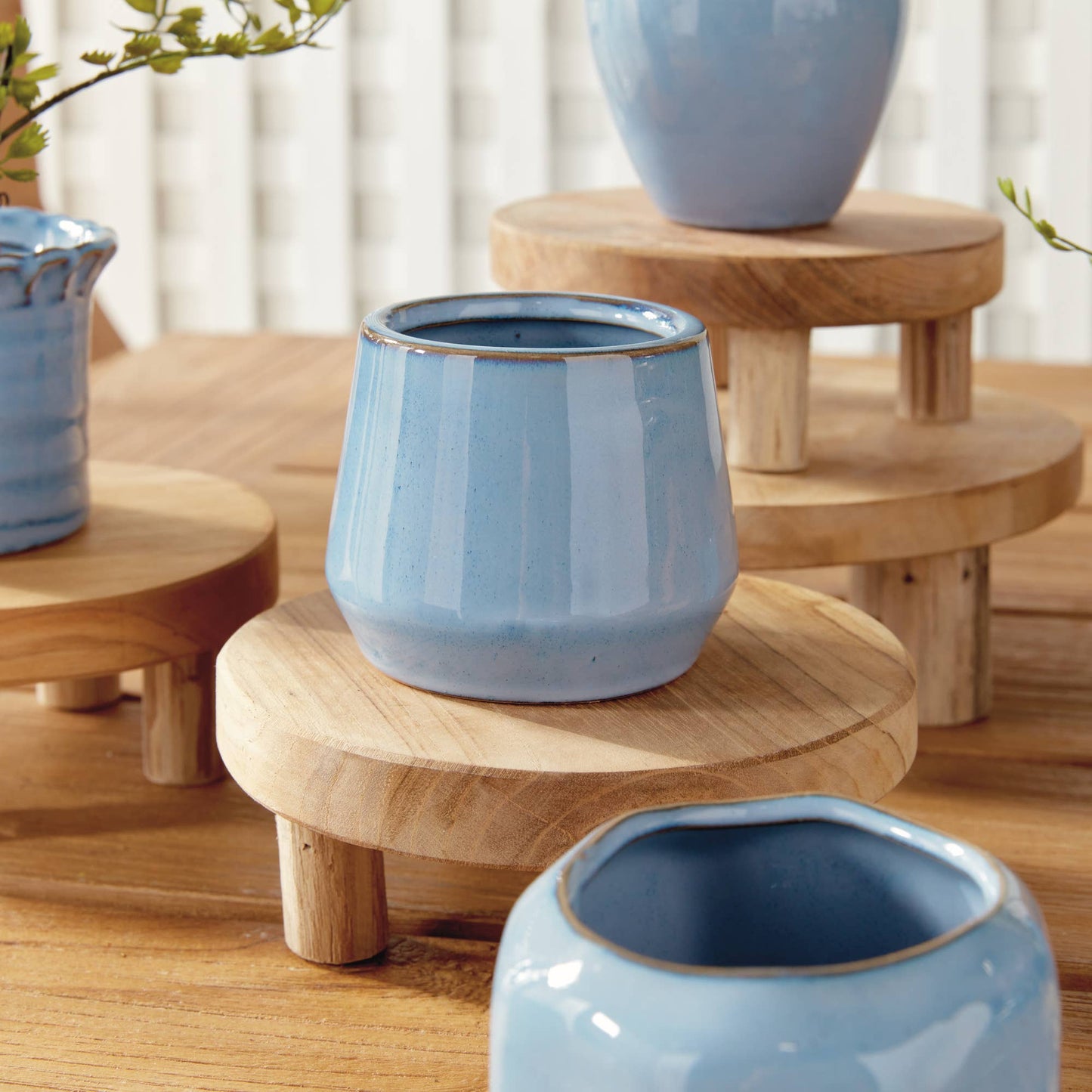 Dezie Mini Pots, Blue