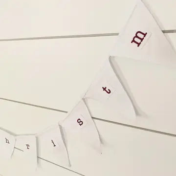 Merry Christmas Canvas Pennant